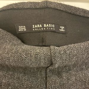 Zara Basic Grey/Black Leggings (Size XL)